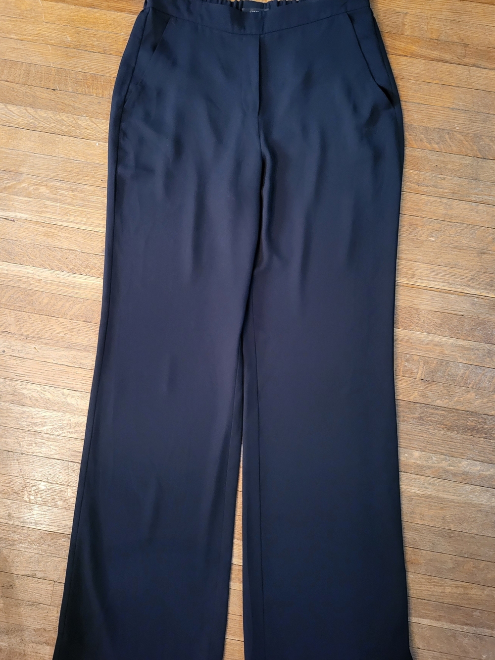 Babaton Aritzia Black Pull On Wide-Leg Trousers